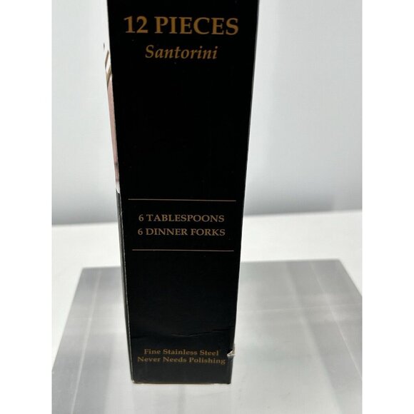 Bombay 12 Pc Set SANTORINI Fine Stainless Steel Utensils Flatware NIB - Picture 4 of 7